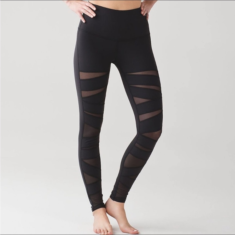 Lululemon Luxtreme mesh wunder under leggings grey